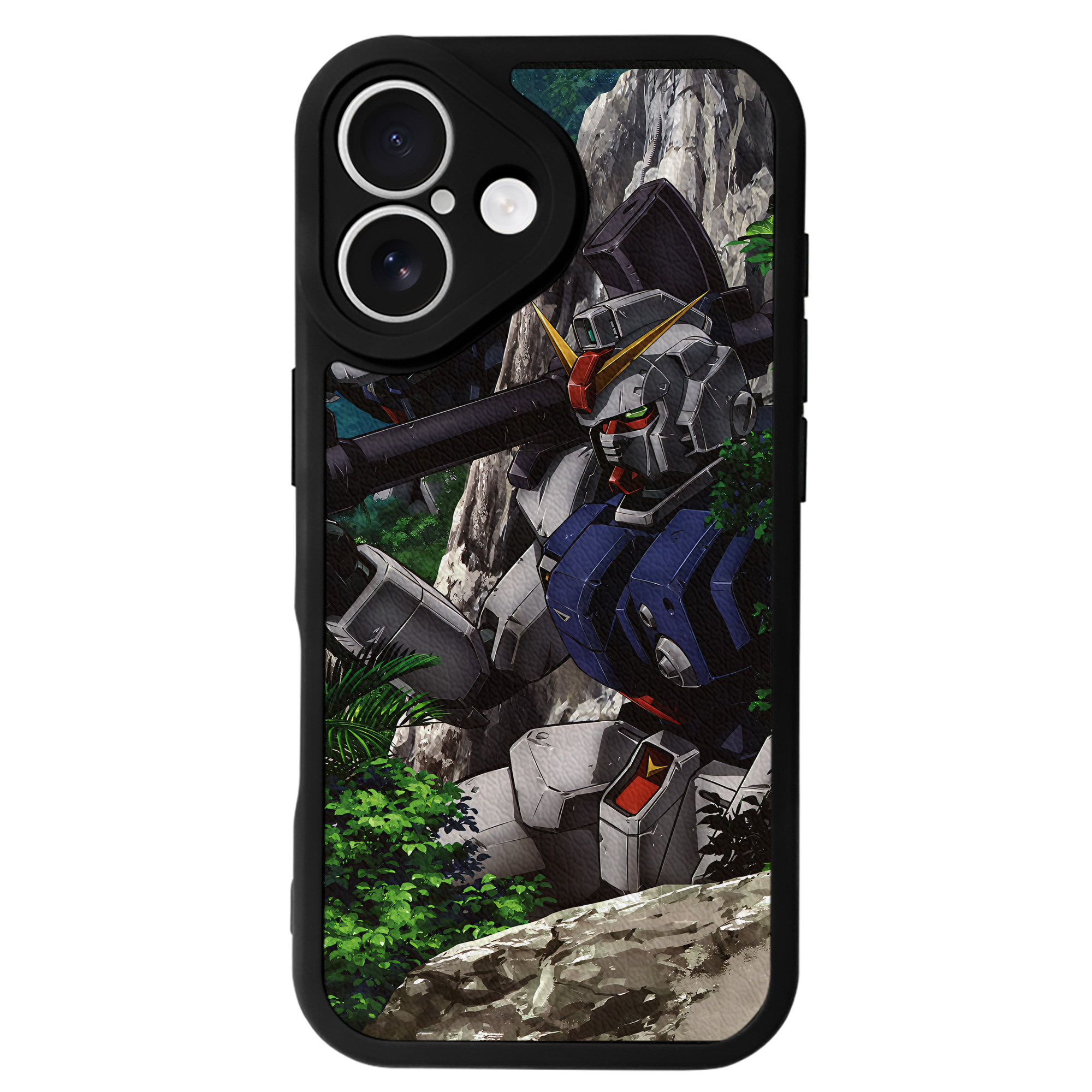 （画像用） 機動戦士ガンダム Mobile Suit Gundam 【iPhone 16シリーズ対応】シリコンスマホケース（レザー調） 材質：シリコン